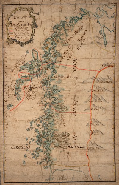 Chart over Nordlands Amt by Peter Holm